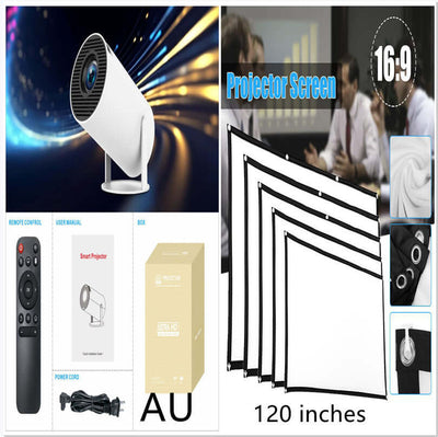 HY300 Pro Projector Home Theater Entertainment Portable Small Projector eprolo