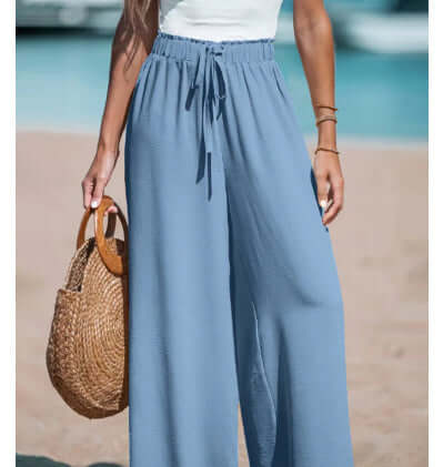 Women's Drawstring Loose Casual Wide-leg Trousers eprolo