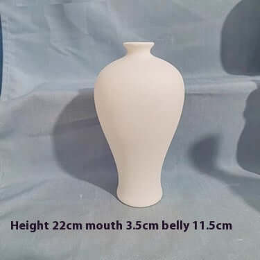 High White Billet Vase Painted DIY eprolo