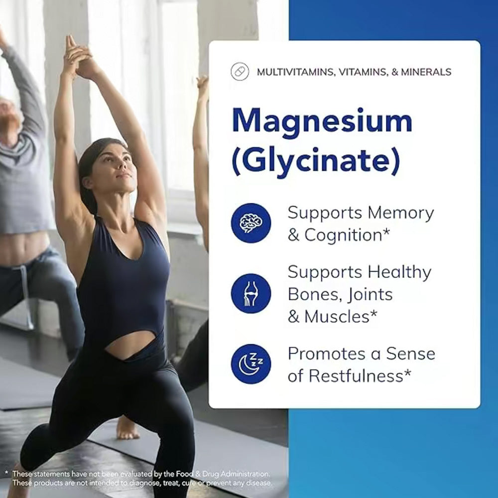 Encapsulations Magnesium Glycinate  Supplement To Support Stress Relief, Sleep, Heart Health, Nerves, Muscles And Metabolism  With Magnesium Glycinate  120 Capsules eprolo