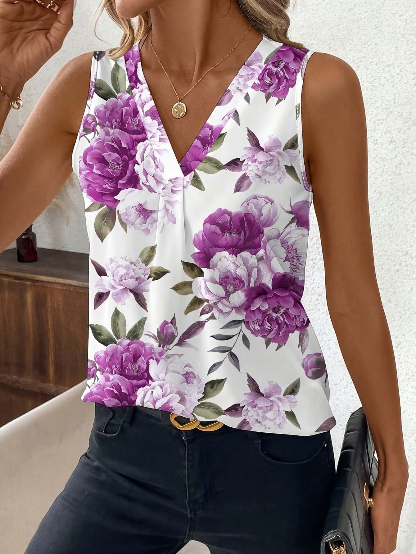 Women's Versatile Minimalist Printed Vest eprolo