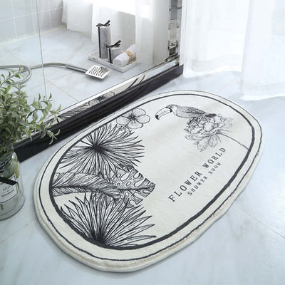 Oval Thickened Cashmere Absorbent Non-slip Rug eprolo
