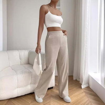 High Waist Loose Straight Wide Leg Pants eprolo