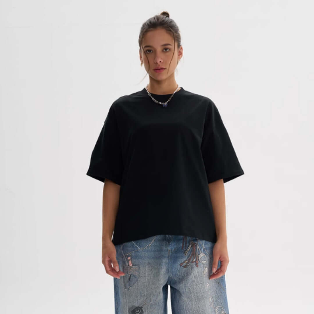Tall And Versatile Pure Cotton T-shirt American Style eprolo