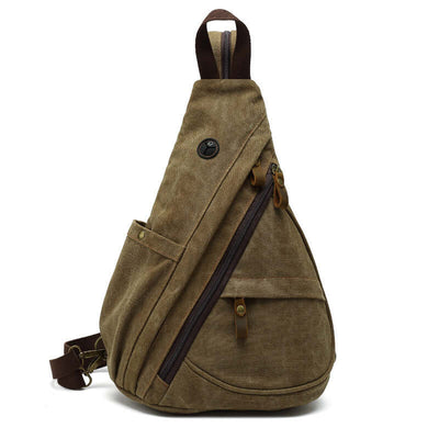 Men's Canvas Chest Bag Large Capacity Leisure eprolo