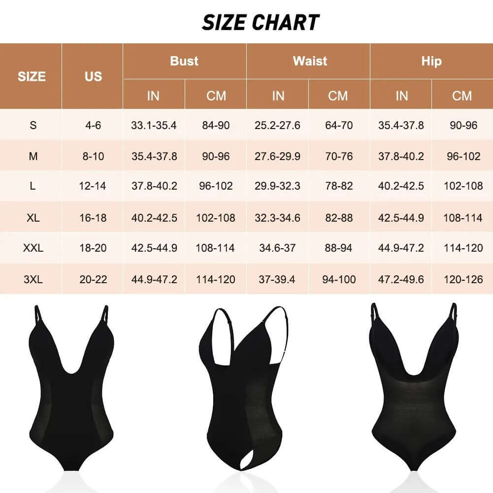Slimming backless body-shaping corset with T-back design
