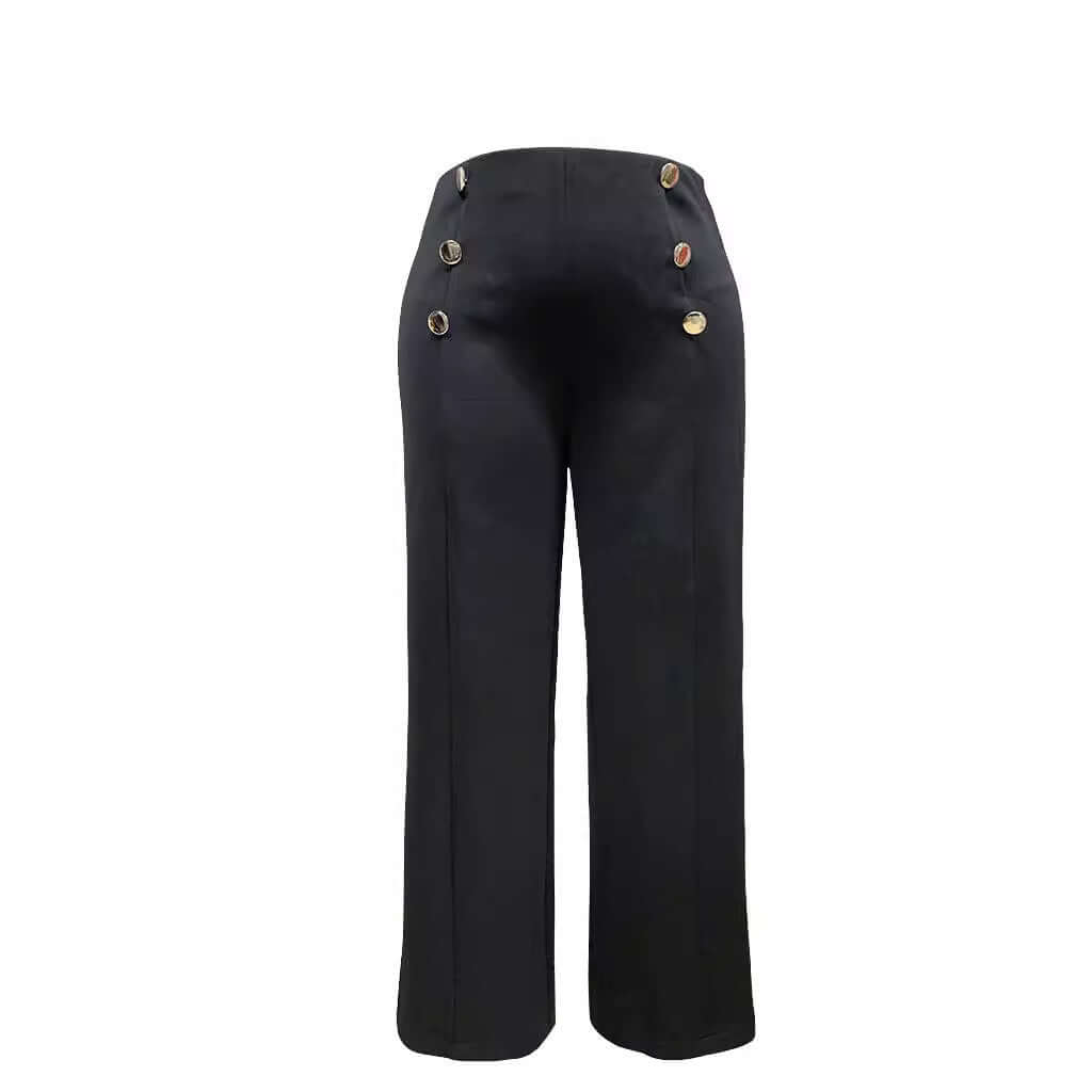 Plus Size Women's Casual Tight Straight-leg Trousers eprolo
