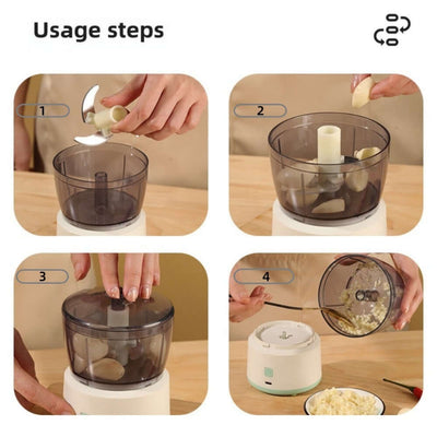 White Multi-functional Food Processor, Simple Appearance And Versatile, Multi-functional Integration, Good Helper In The Kitchen. eprolo