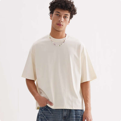 Tall And Versatile Pure Cotton T-shirt American Style eprolo