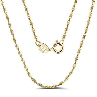 S925 Silver Necklace Water Wave All-match Clavicle Necklace eprolo