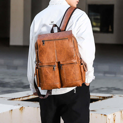 Men's Computer Bag Vintage Canvas Backpack eprolo