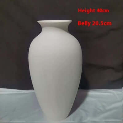High White Billet Vase Painted DIY eprolo