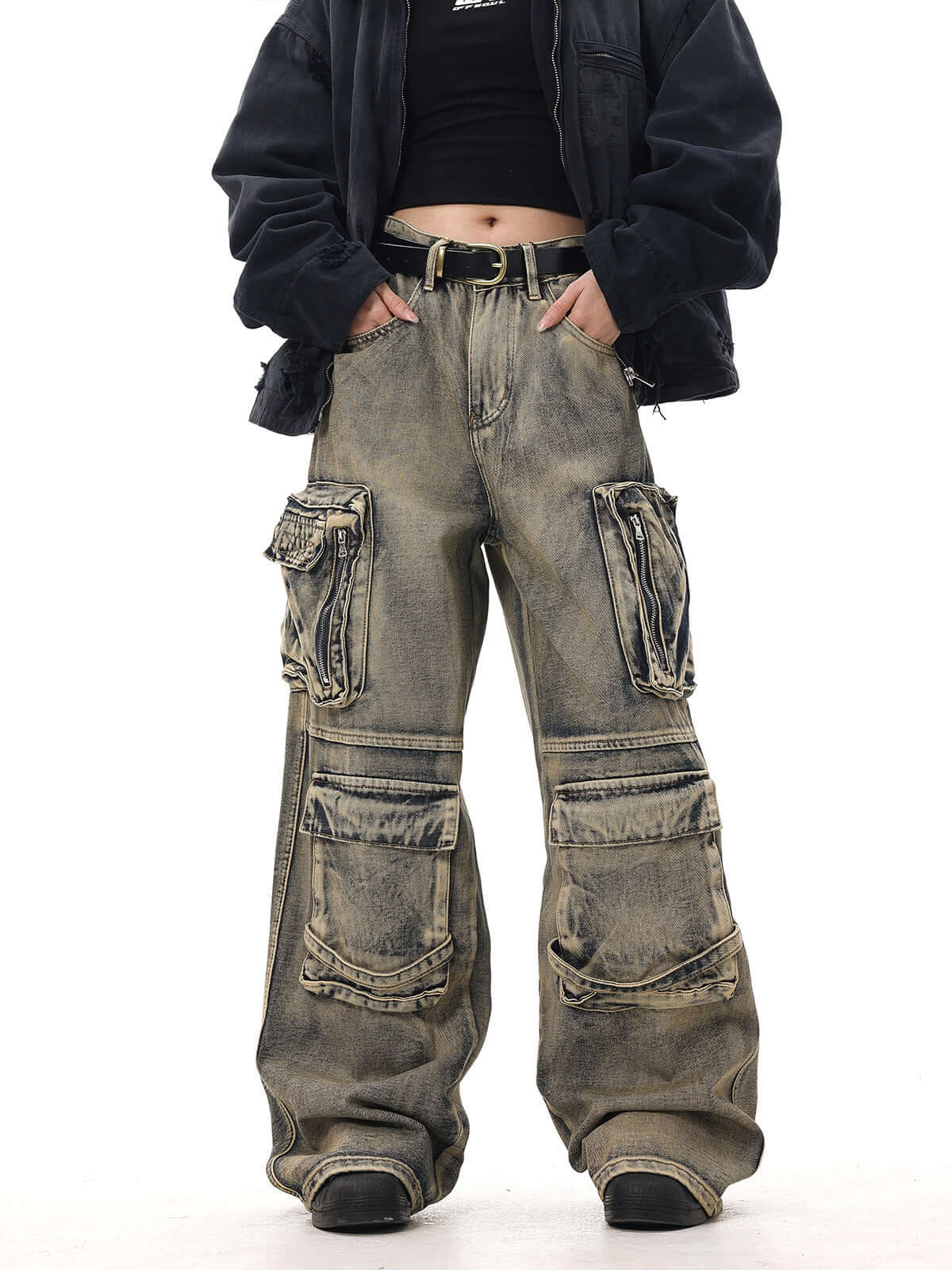 Men's Multi-pocket Loose Wide-leg Pants eprolo