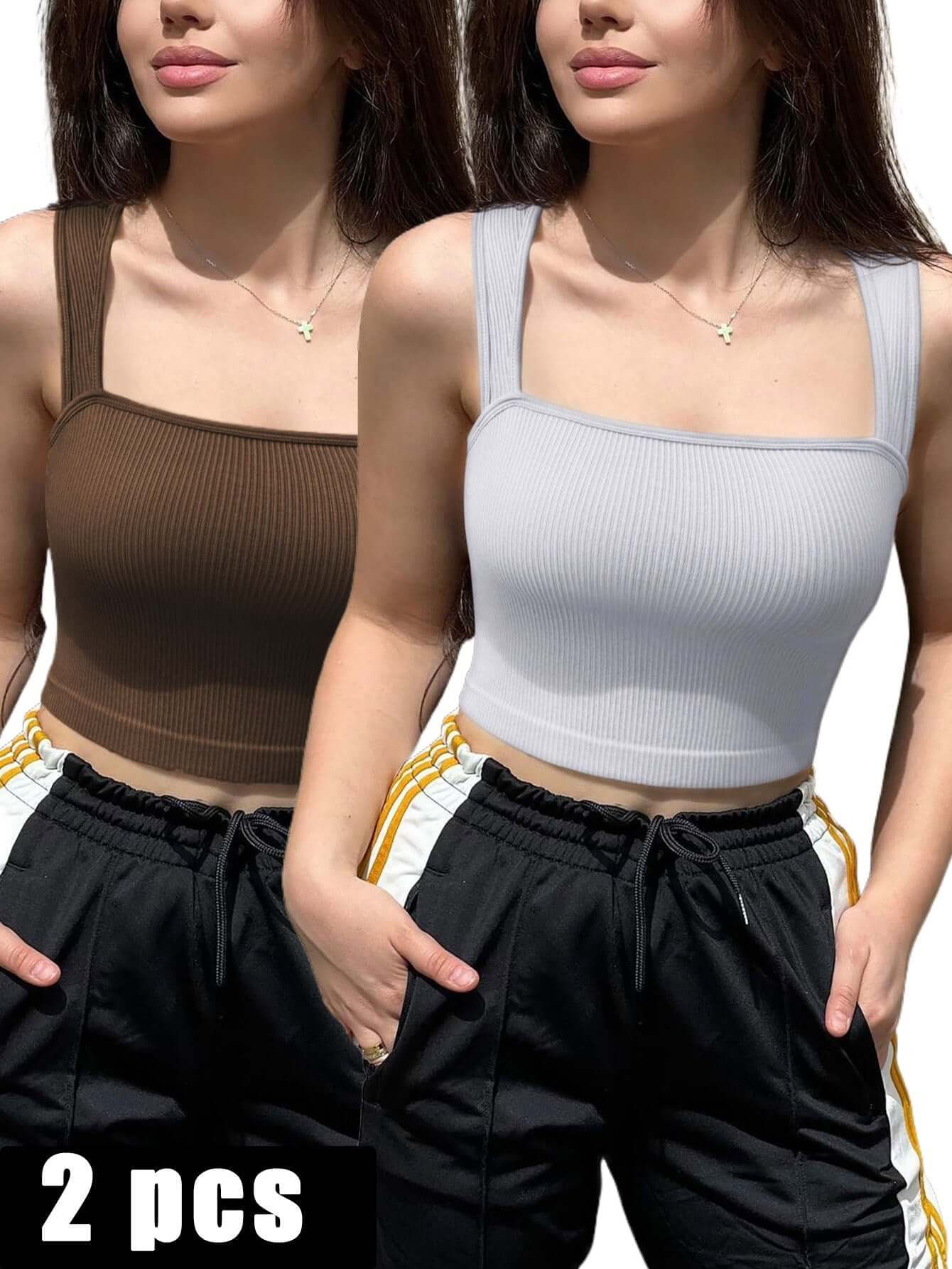 2 Piece Sports Bra Athletic Running Sports Bra Workout Bra Yoga Bra eprolo