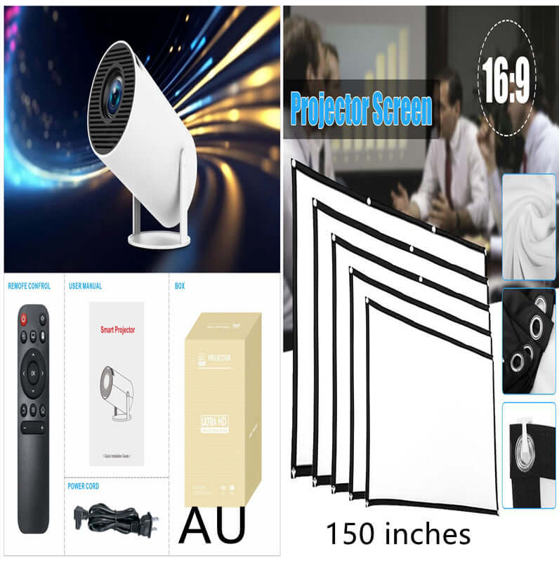 HY300 Pro Projector Home Theater Entertainment Portable Small Projector eprolo