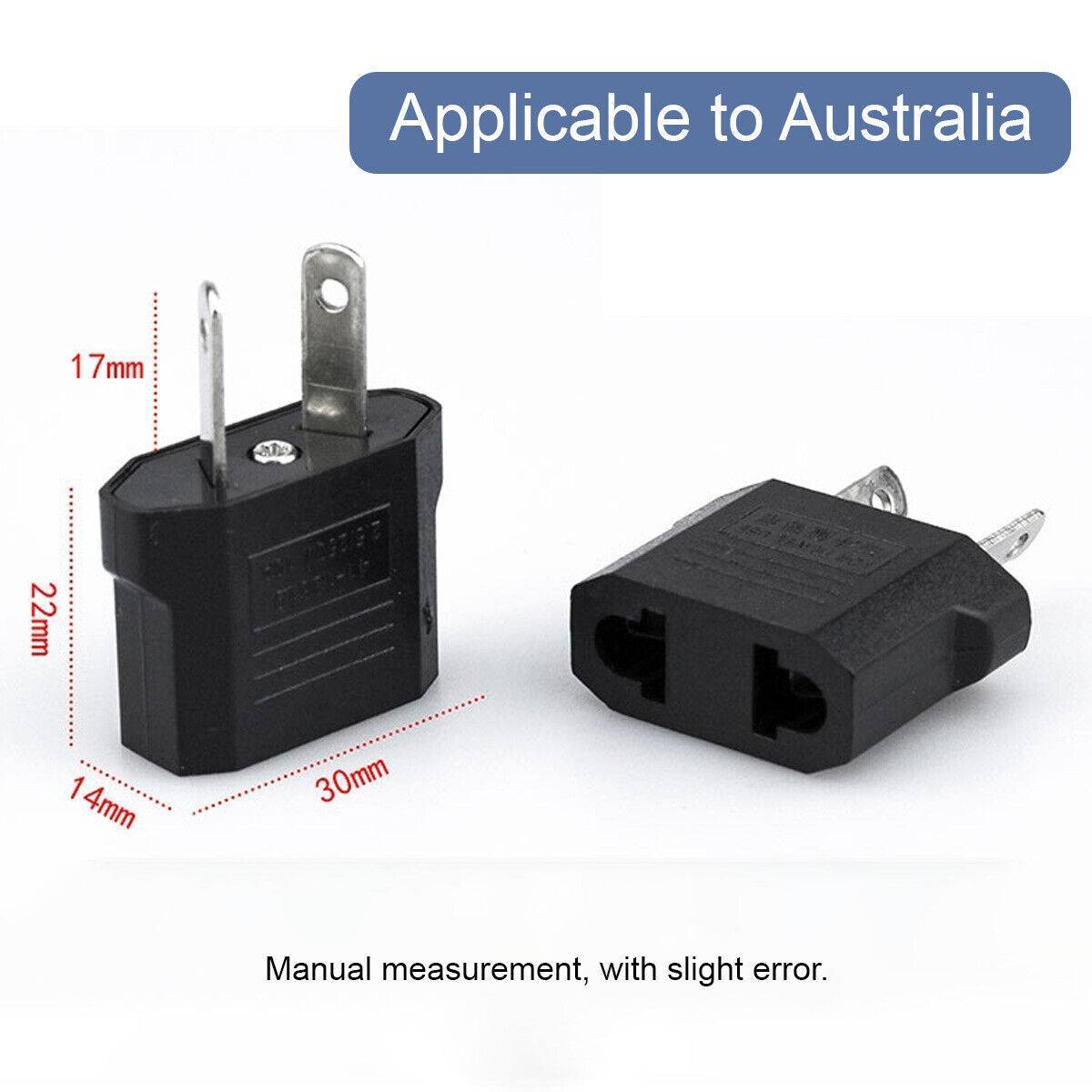 2x US Travel Adapter To Australia AC Power Plug eprolo