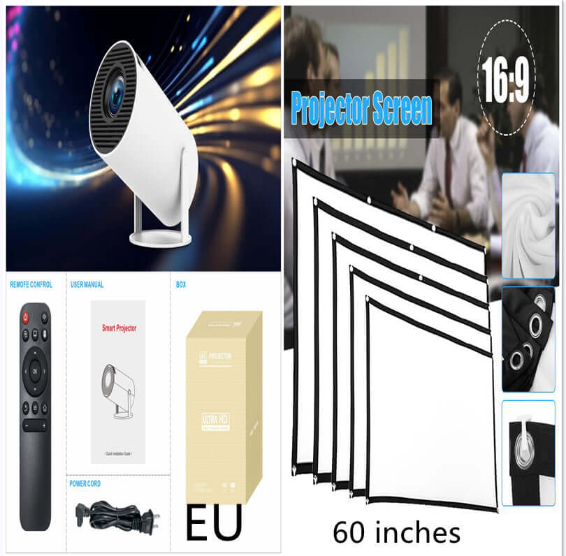 HY300 Pro Projector Home Theater Entertainment Portable Small Projector eprolo