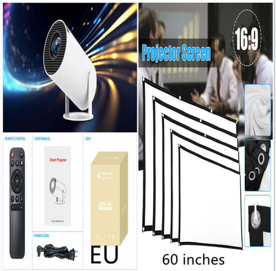 HY300 Pro Projector Home Theater Entertainment Portable Small Projector eprolo