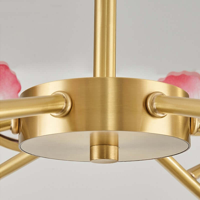 Luxury And Simple Living Room All Copper Chandelier eprolo