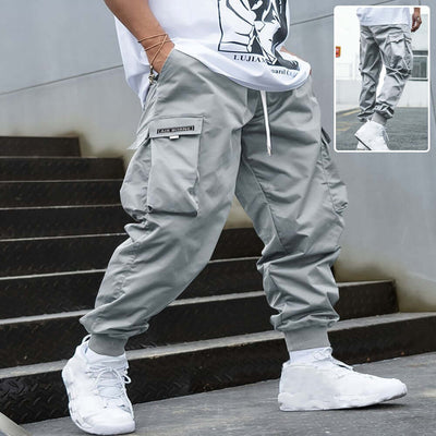 Multi-pocket Cargo Pants Men's Casual Hip-Hop Drawstring Trousers Outdoor Streetwear Sports Pant eprolo