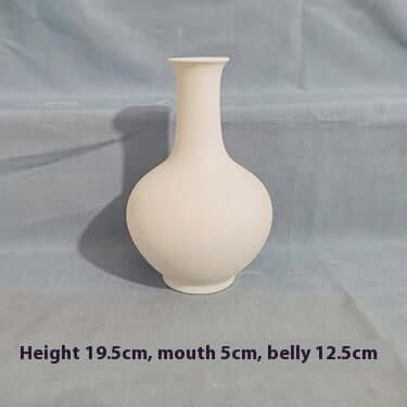 High White Billet Vase Painted DIY eprolo