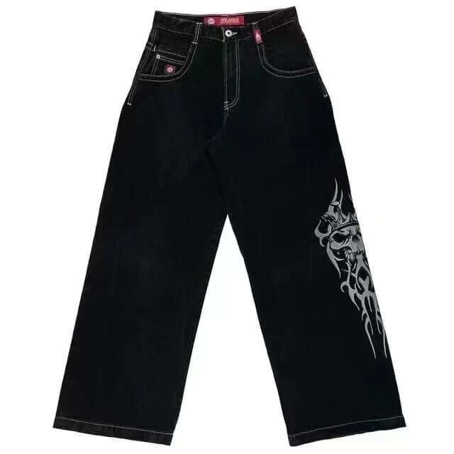 Men's American Retro Printed Washed Jeans eprolo