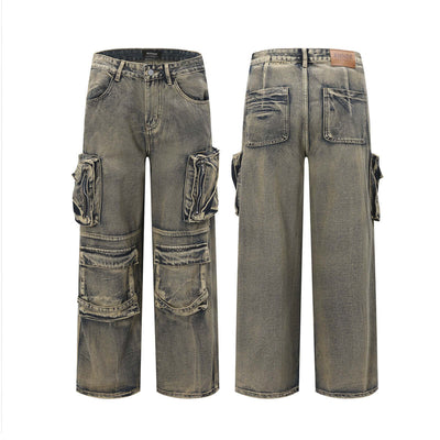 Men's Multi-pocket Loose Wide-leg Pants eprolo