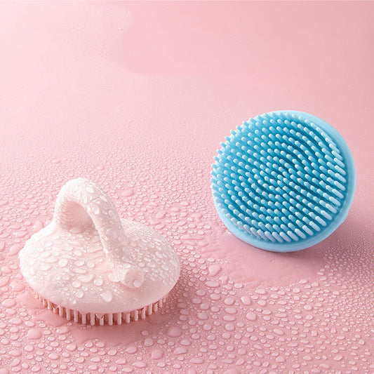 Baby Shower Brush To Remove Dandruff Silicone Scrubbing Cotton Shampoo Artifact eprolo