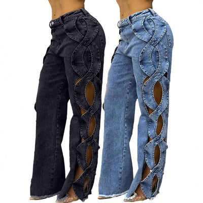 Women's Side Hollow S Line Denim Dropshipman