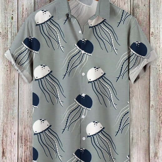Fashion Summer Casual Printed Hawaiian Shirt Vacation Seaside eprolo