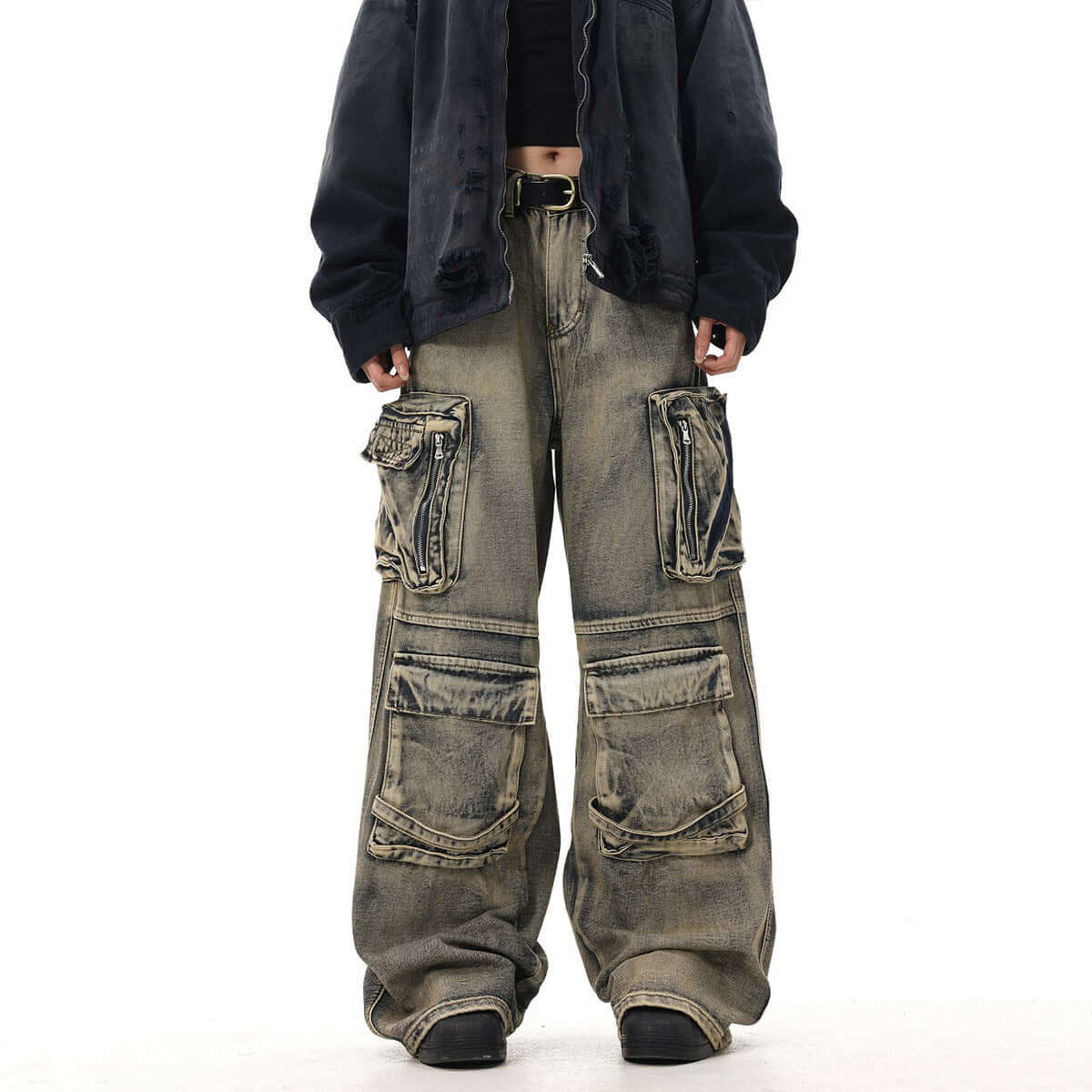 Men's Multi-pocket Loose Wide-leg Pants eprolo