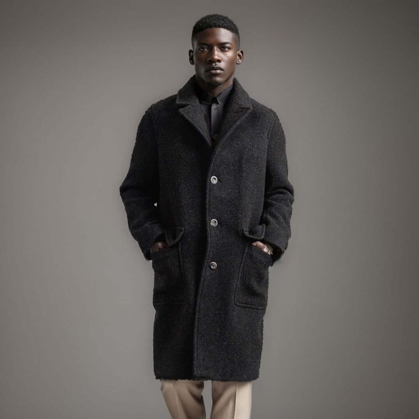British Style Solid Color Woolen Coat Autumn And Winter eprolo