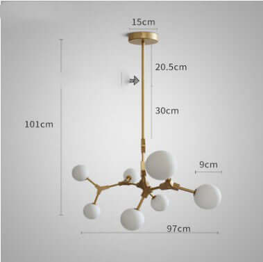 Dining Lamp Bedroom Bar Designer Magic Bean Chandelier eprolo