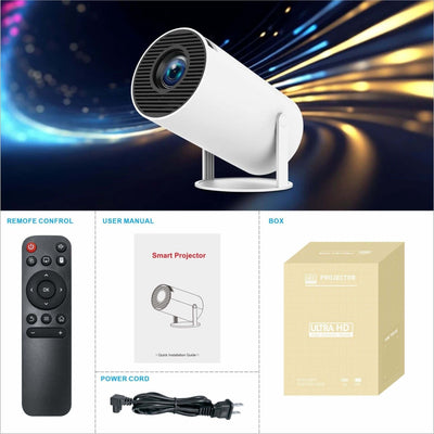 HY300 Pro Projector Home Theater Entertainment Portable Small Projector eprolo