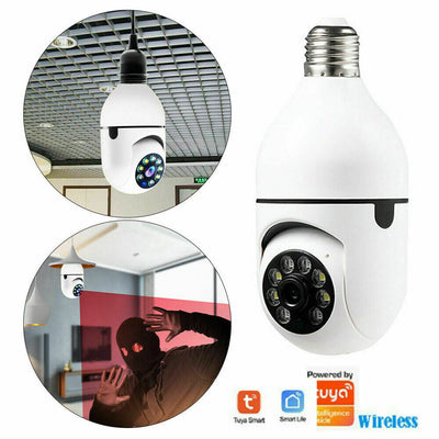 E27 Light Bulb 1080P IP Camera 5G Wi-Fi Night Smart Home Wireless Security eprolo