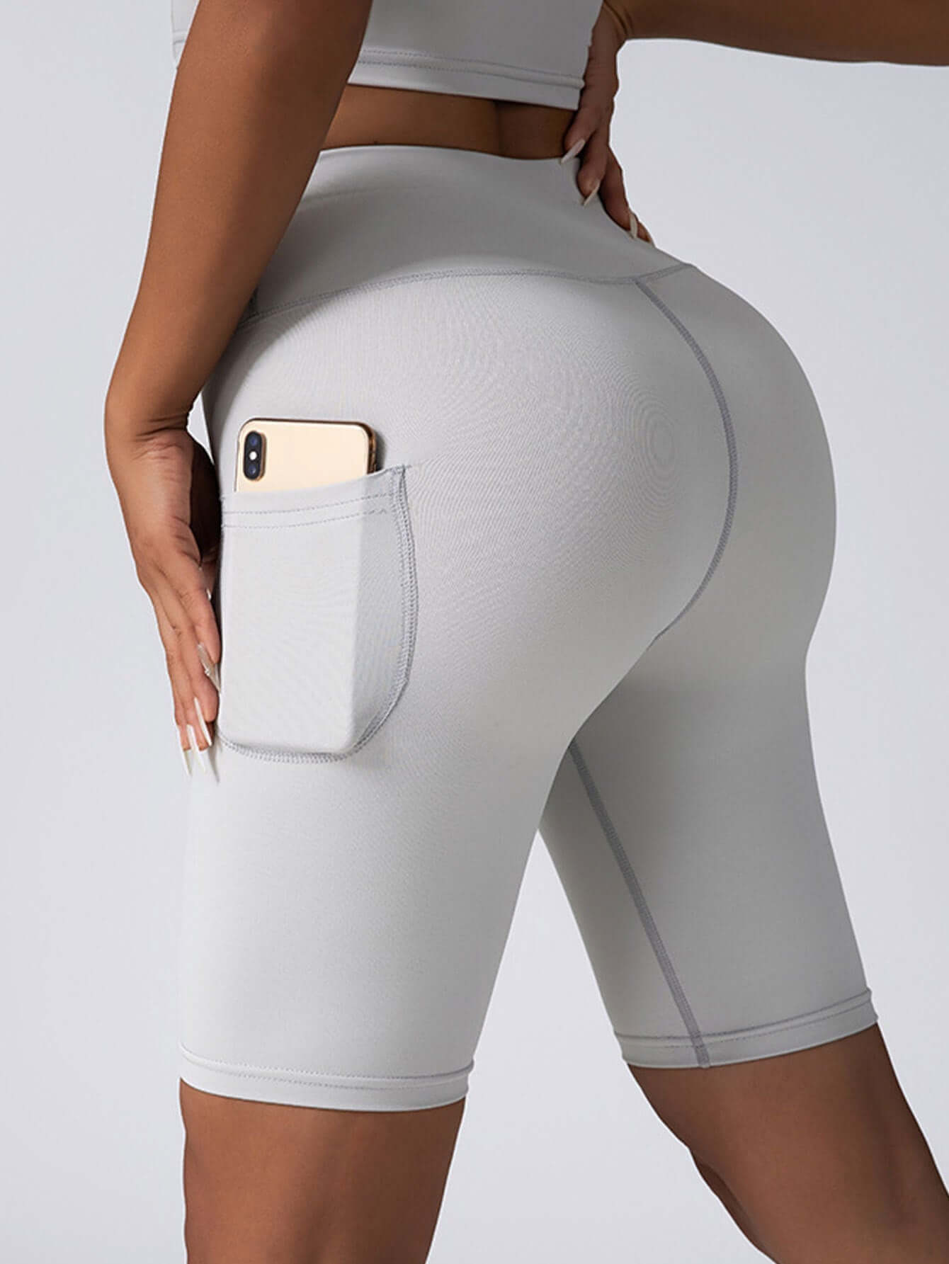 Biker Shorts Women Tummy Control  No Seam High Waist Yoga Gym Workout Running Volleyball Shorts With Pockets eprolo