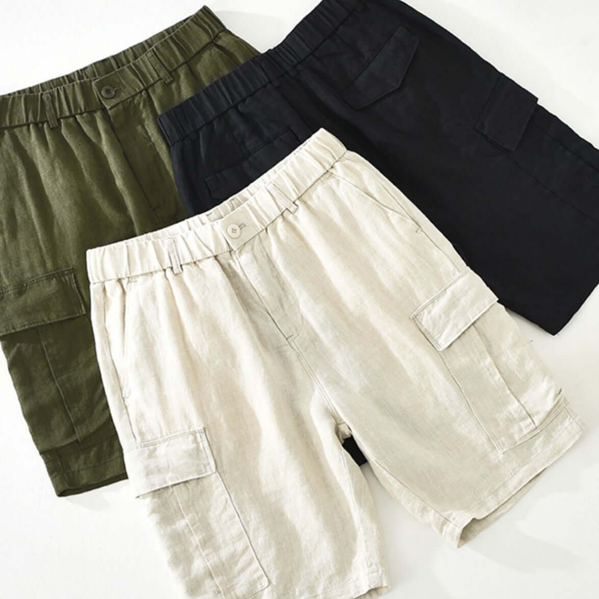 Japanese Vintage Overalls Men's Pure Linen eprolo
