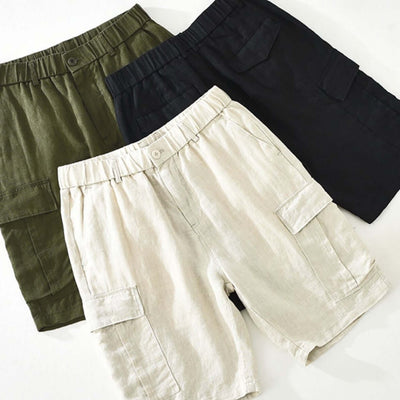 Japanese Vintage Overalls Men's Pure Linen eprolo