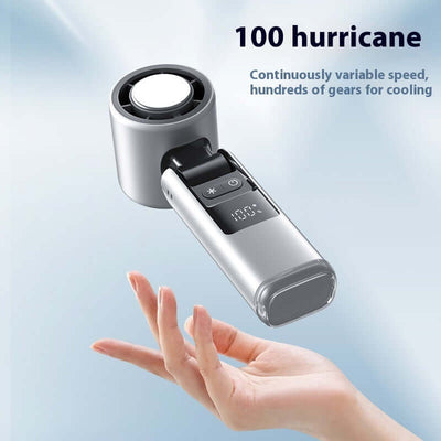 Turbos Chilled Ice Sensation Cold fan Super Mini Turbos Speed Fan USB Powered Digital Display For Outdoor Camping Travel eprolo
