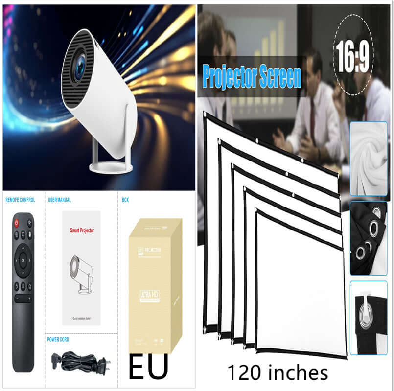 HY300 Pro Projector Home Theater Entertainment Portable Small Projector eprolo