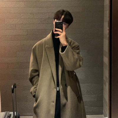 Over-the-knee Padded Woolen Coat Casual Windbreaker eprolo