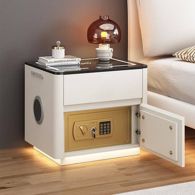 Home Bedroom Multi-functional Smart Safe Bedside Table Wireless Integrated Charging Safe eprolo