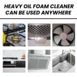 Jue-Fish Heavy Oil Foam Cleaner Kitchen Stove Hood Wash Basin Grease Removal Cleaner eprolo
