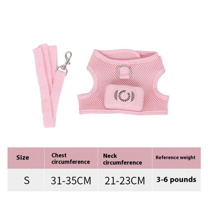 Pets Dog Vest Chest Strap Harness Air Conditioner Cooling And Breathable With Air Conditioner Pet Products eprolo