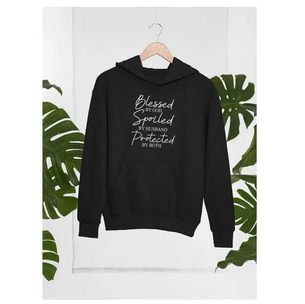 Blessed By God Spoiled By Husband Protected By Both Hoodie eprolo
