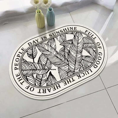 Oval Thickened Cashmere Absorbent Non-slip Rug eprolo