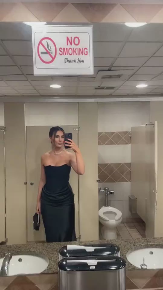 Slim Tube Top Long Dress Sexy Fashion Bandeau Backless Party Evening Dresses For Women Clothing eprolo