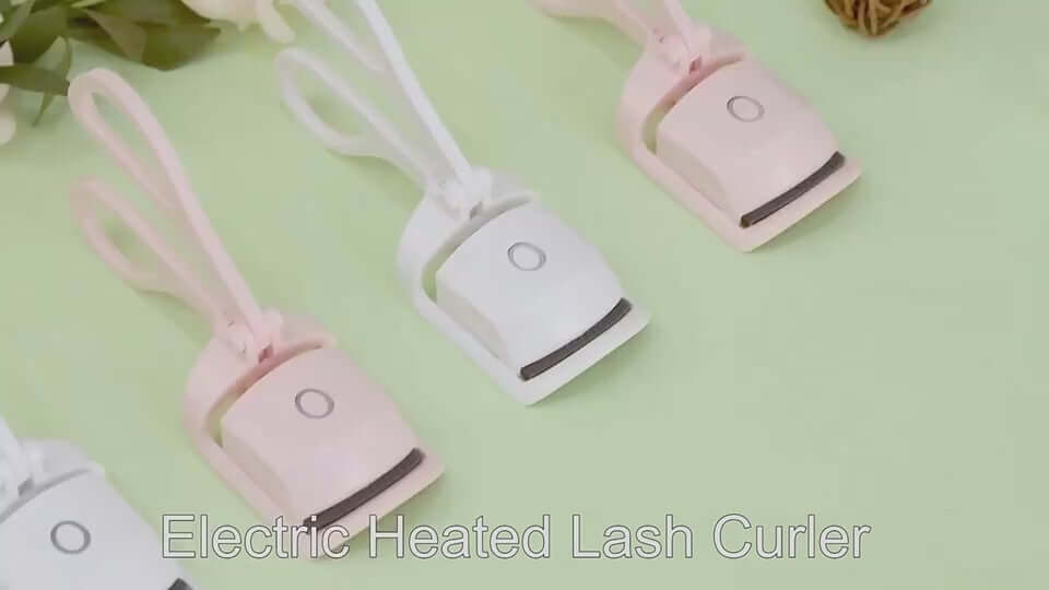 Thermal eyelash curler tool with handheld design and heat function