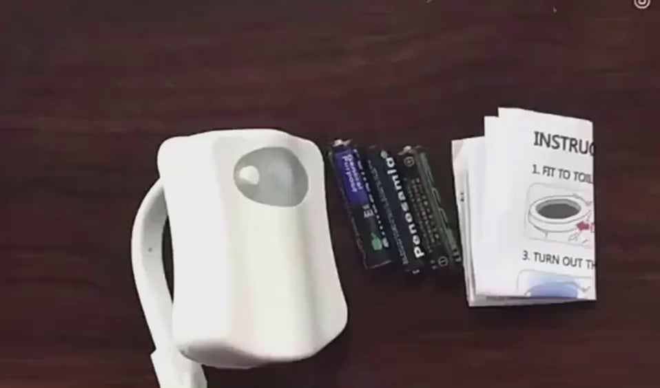 Toilet Induction LED Night Light eprolo video