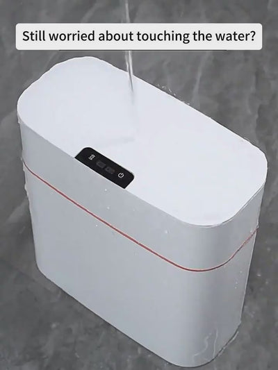 Smart Trash Can With Lid For Bedroom And Living Room Kitchen Storage Box Trash Can Induction Small Car Box Automatic Smart Dustbin Smart Trash Bin eprolo video